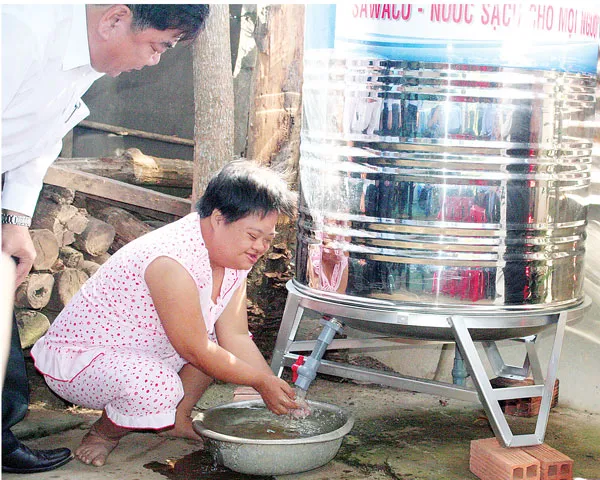 100% hộ dân quận 12 được sử dụng nước sạch